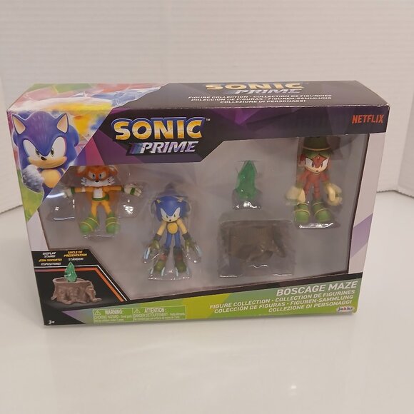 Sonic Prime Netflix Boscage Maze Tails Knuckles 2.5" Figures Jakks Pacific Sega - Picture 1 of 9